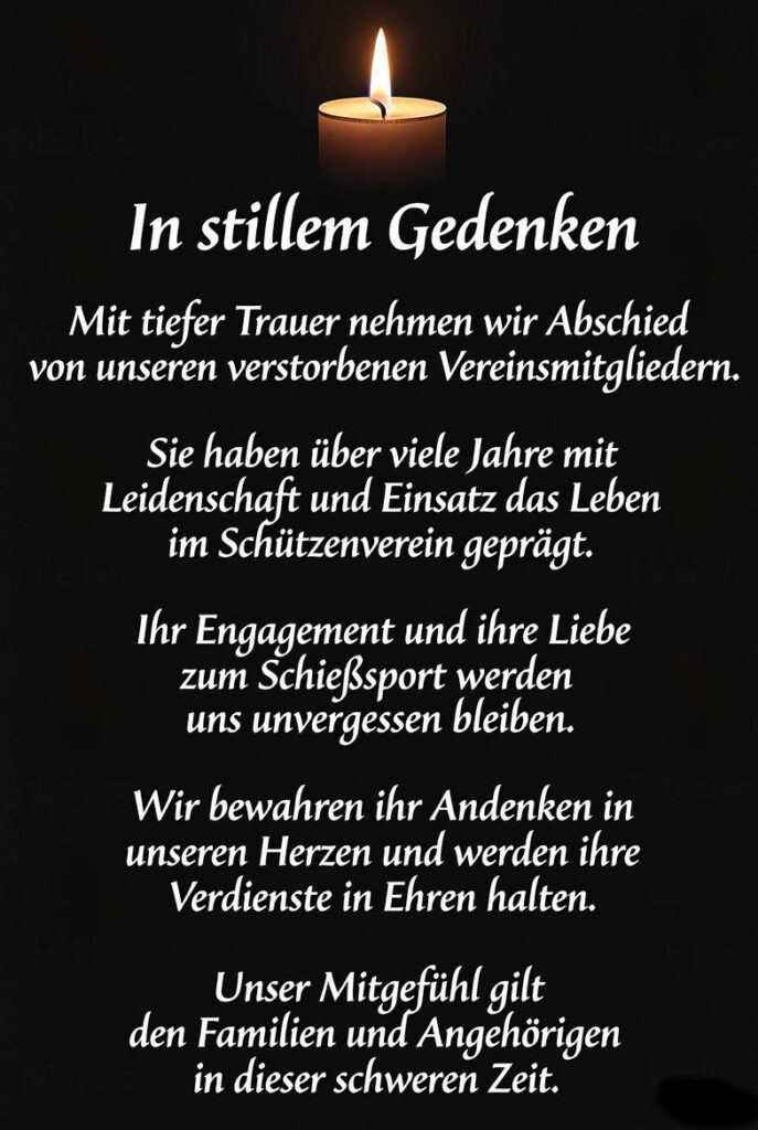 Im stillen Gedenken
